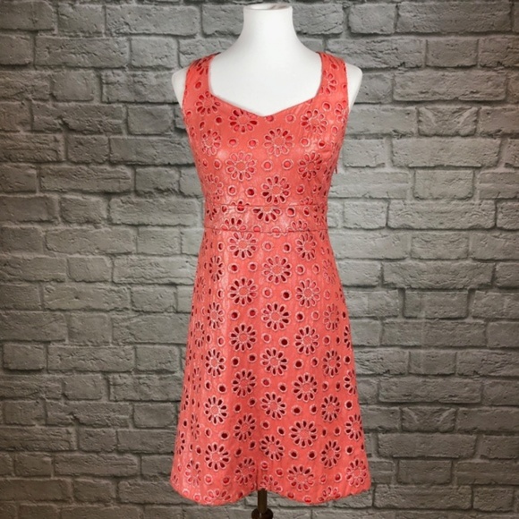 Maeve Anthropologie Coralshine Eyelet Dress - Picture 2 of 7